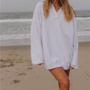 Daily drills white collared crew! Discontinued & VINTAGE M/L